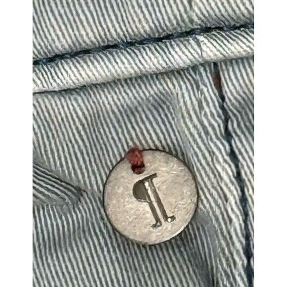 Pilcro Anthropologie Hyphen Jeans 30 Light Wash Straight MidRise Denim Boho Chic - Picture 5 of 6